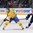 MINSK, BELARUS - MAY 16: Sweden's Gustav Nyquist #41 carries the puck over the blue line with Slovakia's Richard Panik #28 chasing during preliminary round action at the 2014 IIHF Ice Hockey World Championship. (Photo by Richard Wolowicz/HHOF-IIHF Images)

